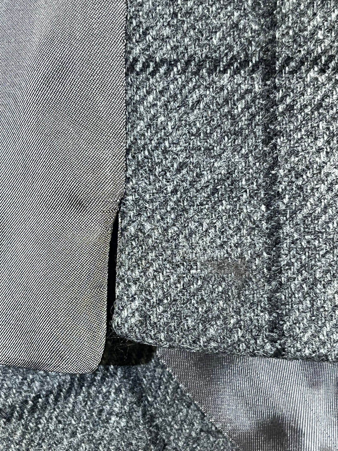 Grå ternet vest i flanneluld – By David K