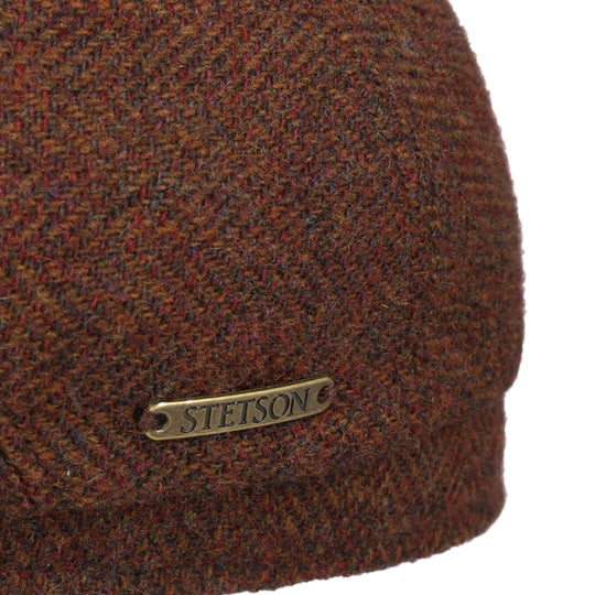 Flatcap i Rustfarvet med sildeben fra Stetson