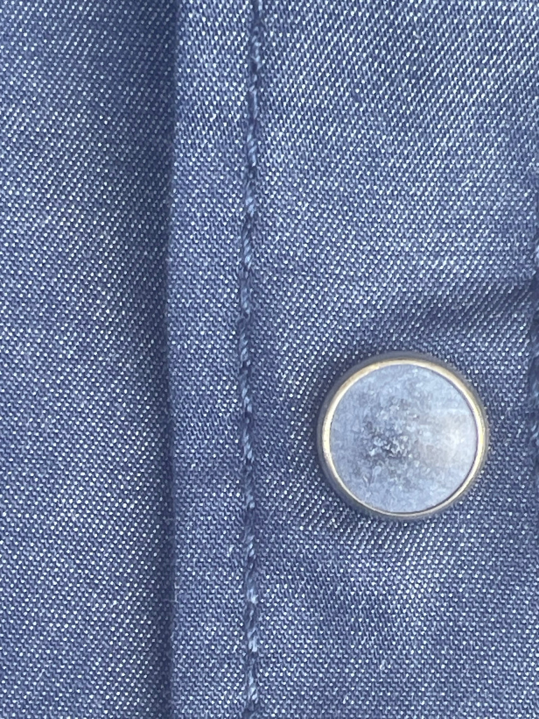 cowboyskjorte 100% bomuld med perleknap
