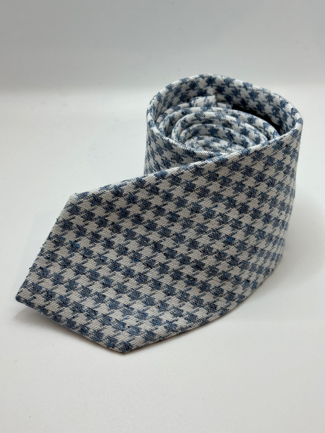 Slips Houndstooth Lyseblå/Hvid