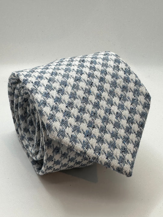 Slips Houndstooth Lyseblå/Hvid