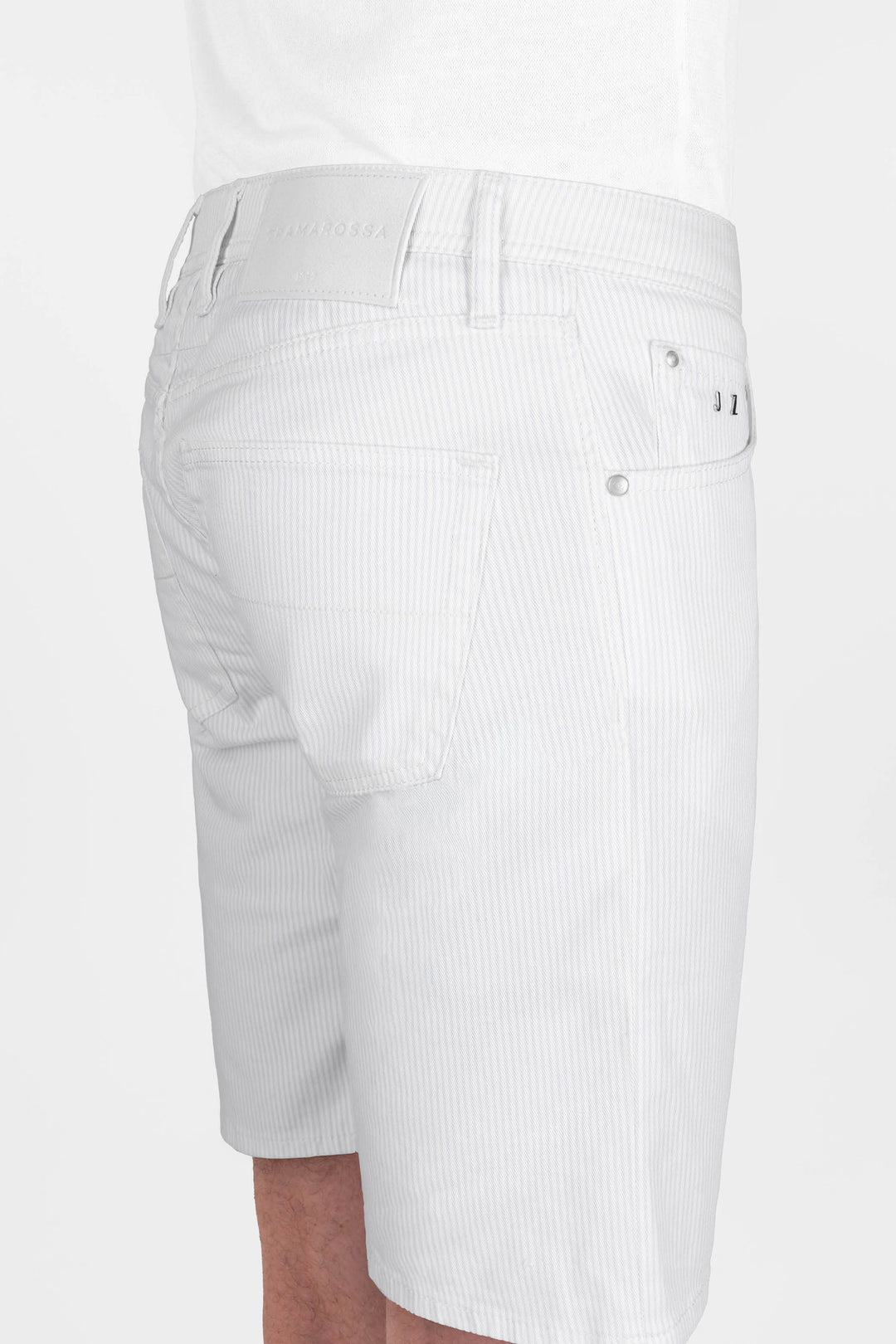 Herrershorts ELIA i Hvid/Stribet i farven WASHED/SKY