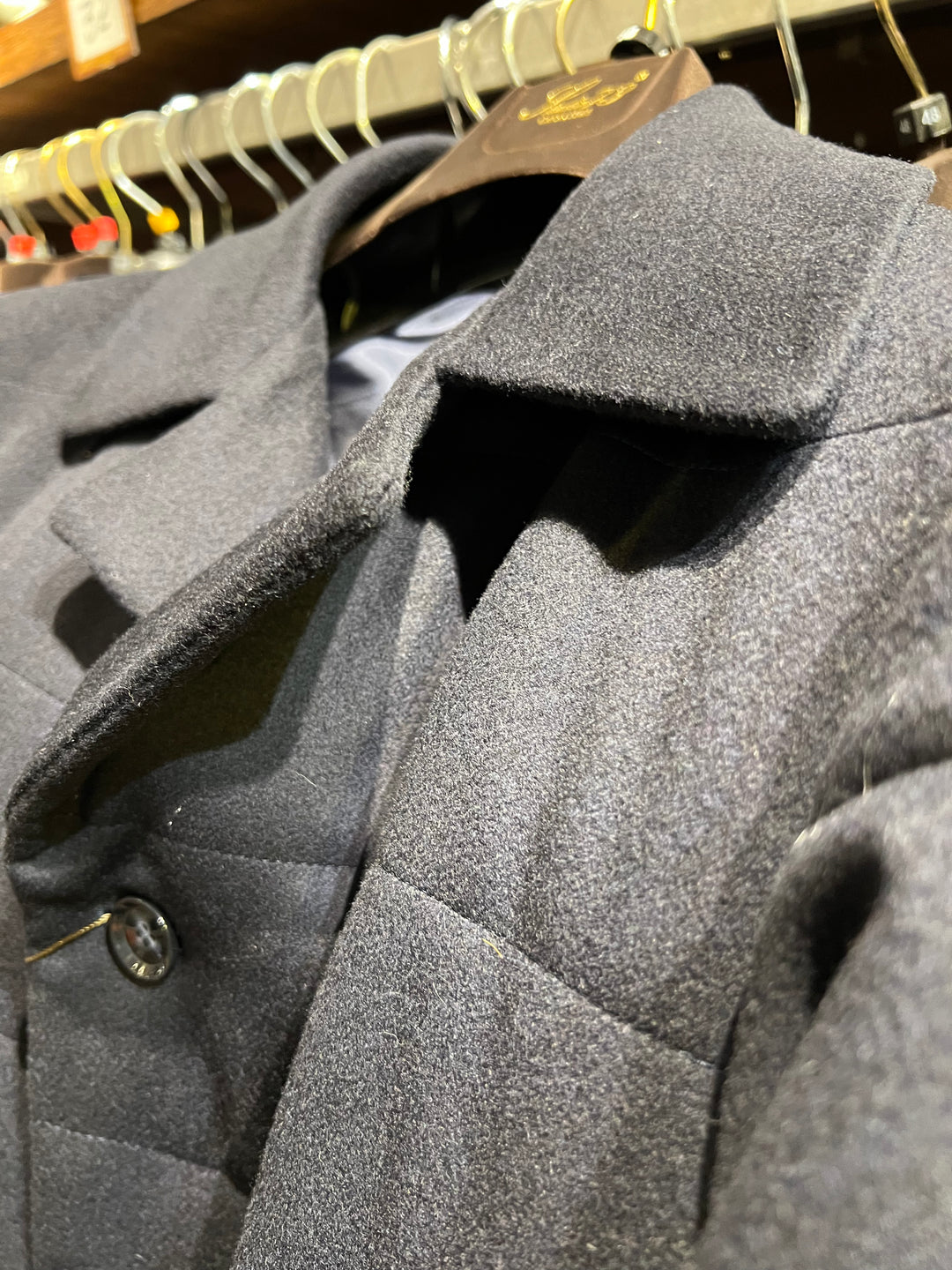 Navy Wool Men's Coat