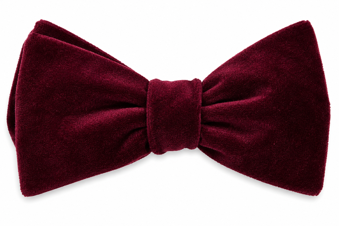 Bordeaux Velour Butterfly - Prebundet