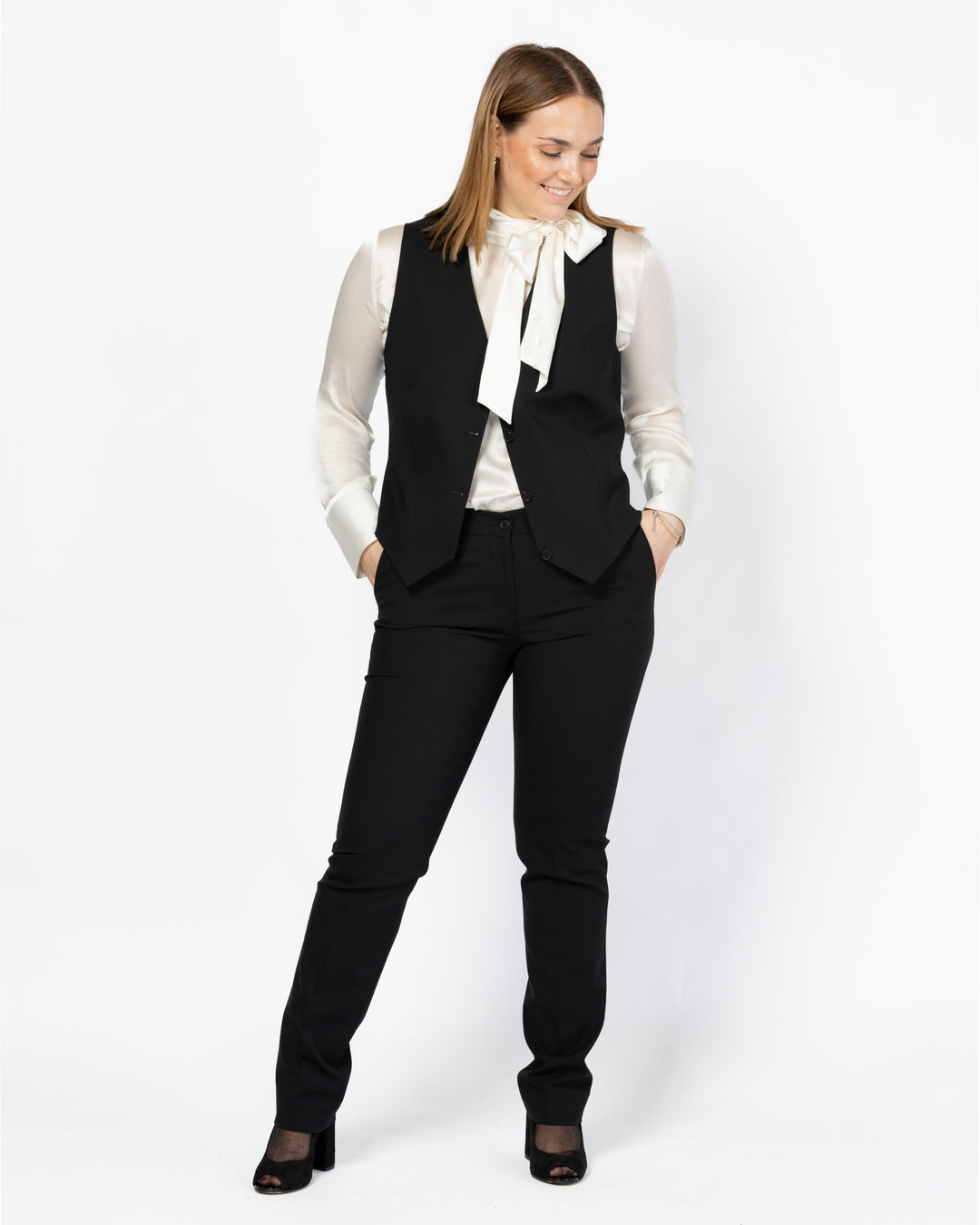 Damebukser SIMONE Sort Classic Fit - CavaliereFEMME
