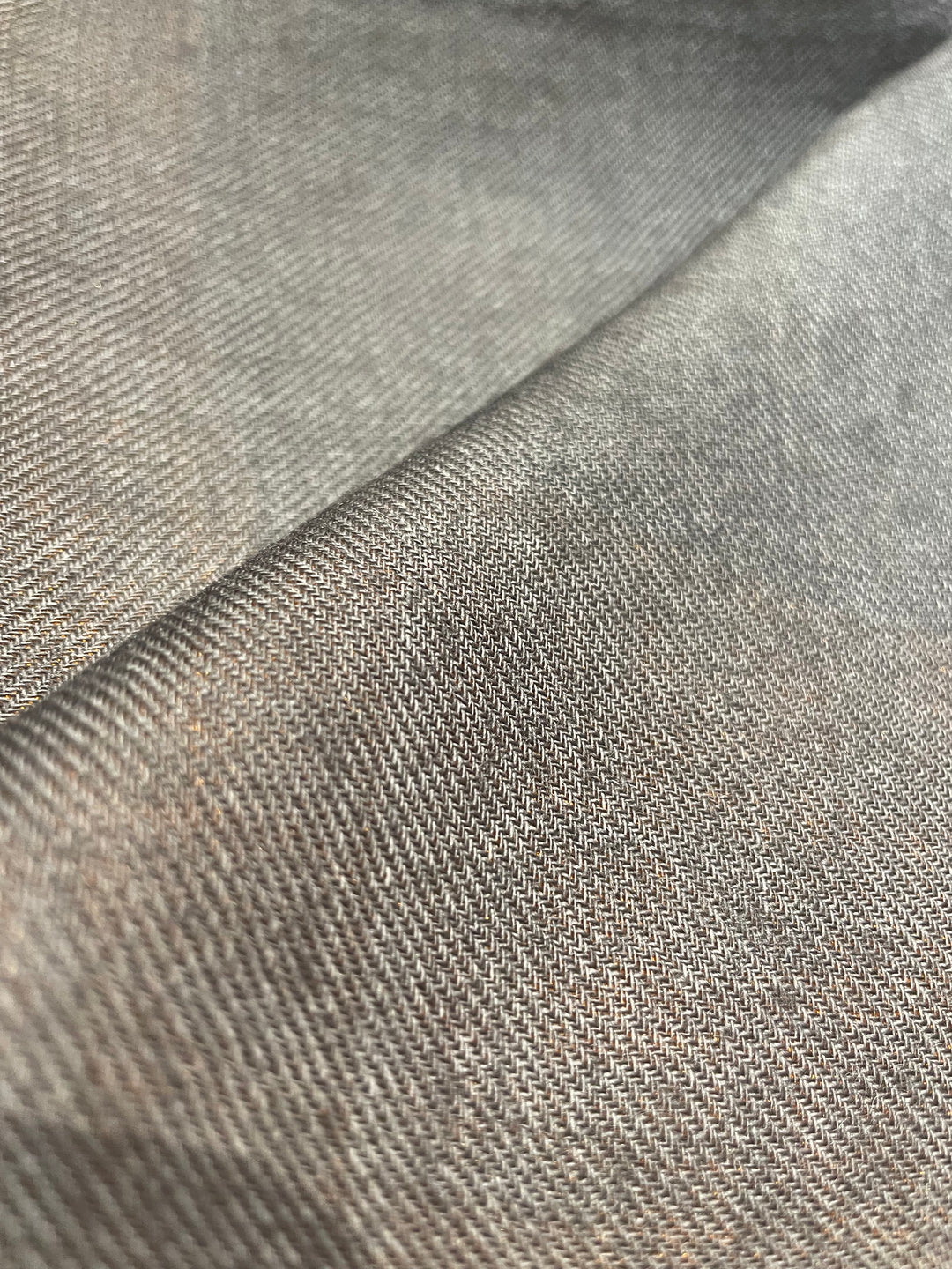 Orange uld/silke halstørklæde i birdseye-mønster