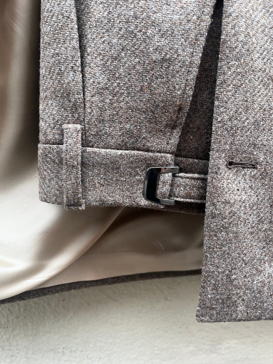 Brun overshirt suit i uld tweed – by David K