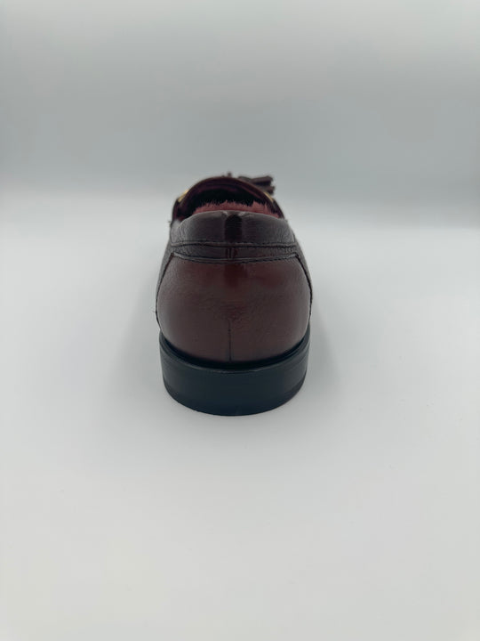 Bordeaux loafer med for, spænde og tassels - By David K