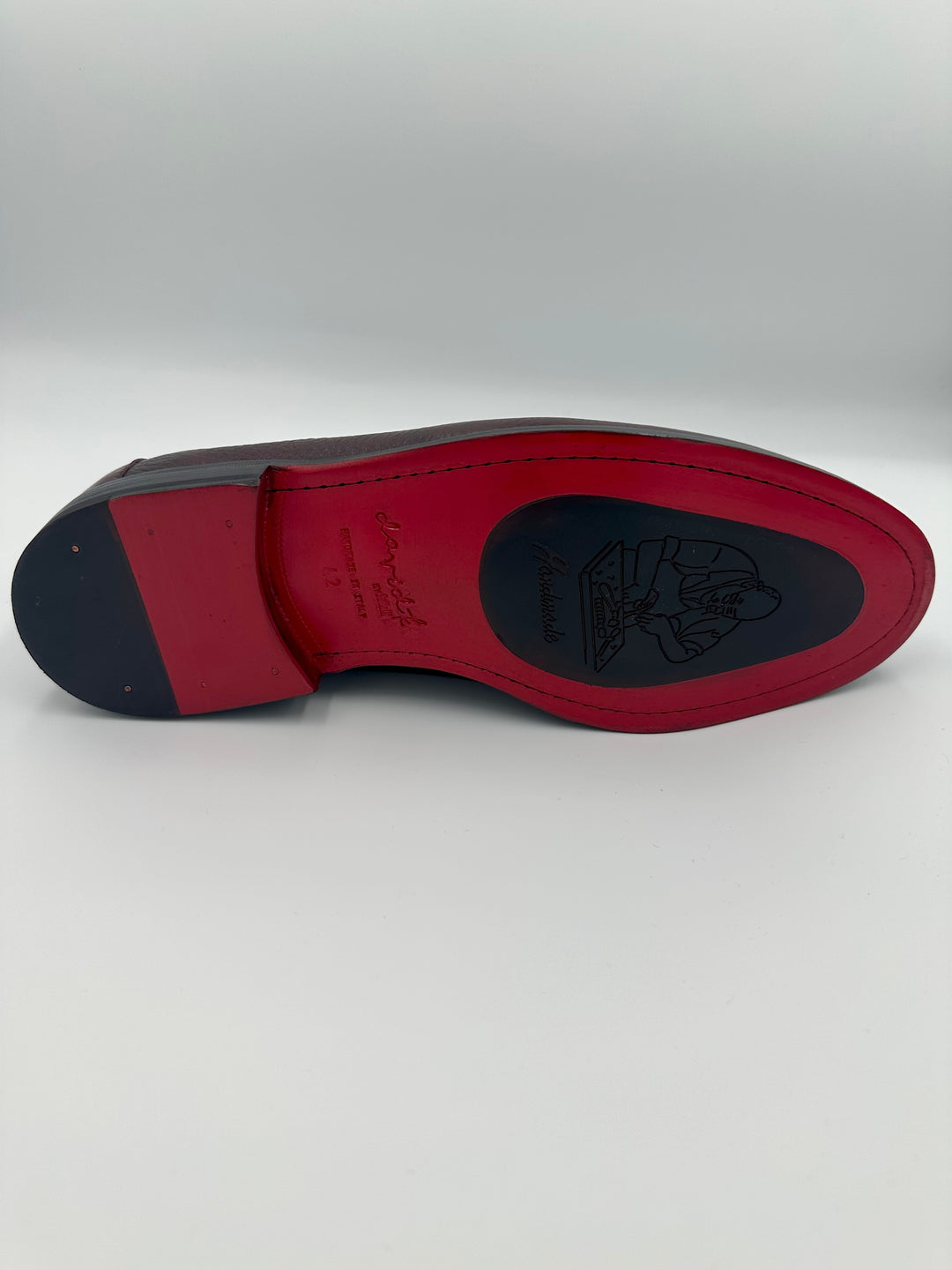 Bordeaux loafer med for, spænde og tassels - By David K