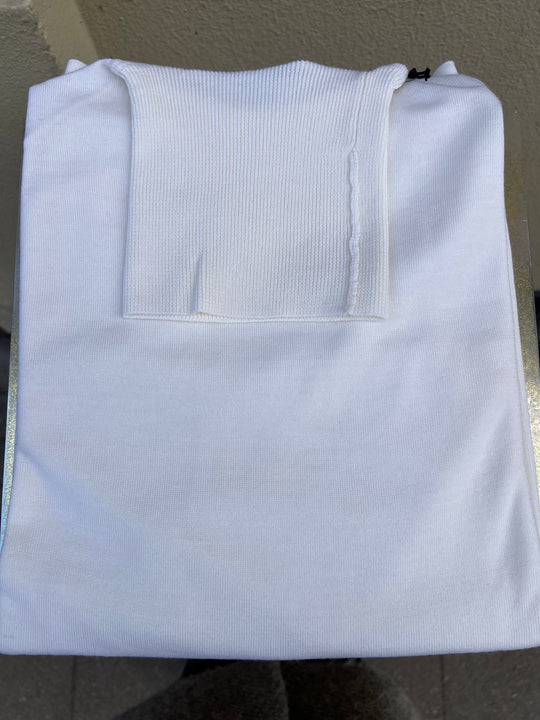 Hvid Rullekrave til Herre