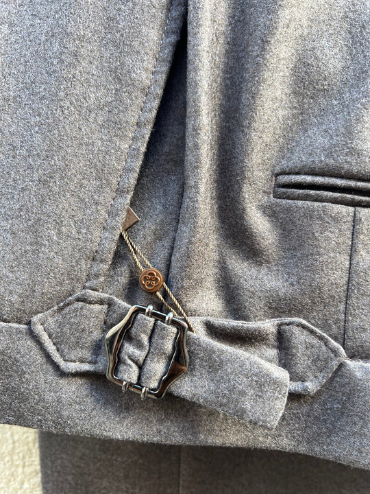 Brun Flannel Herrebukser - Slim Fit