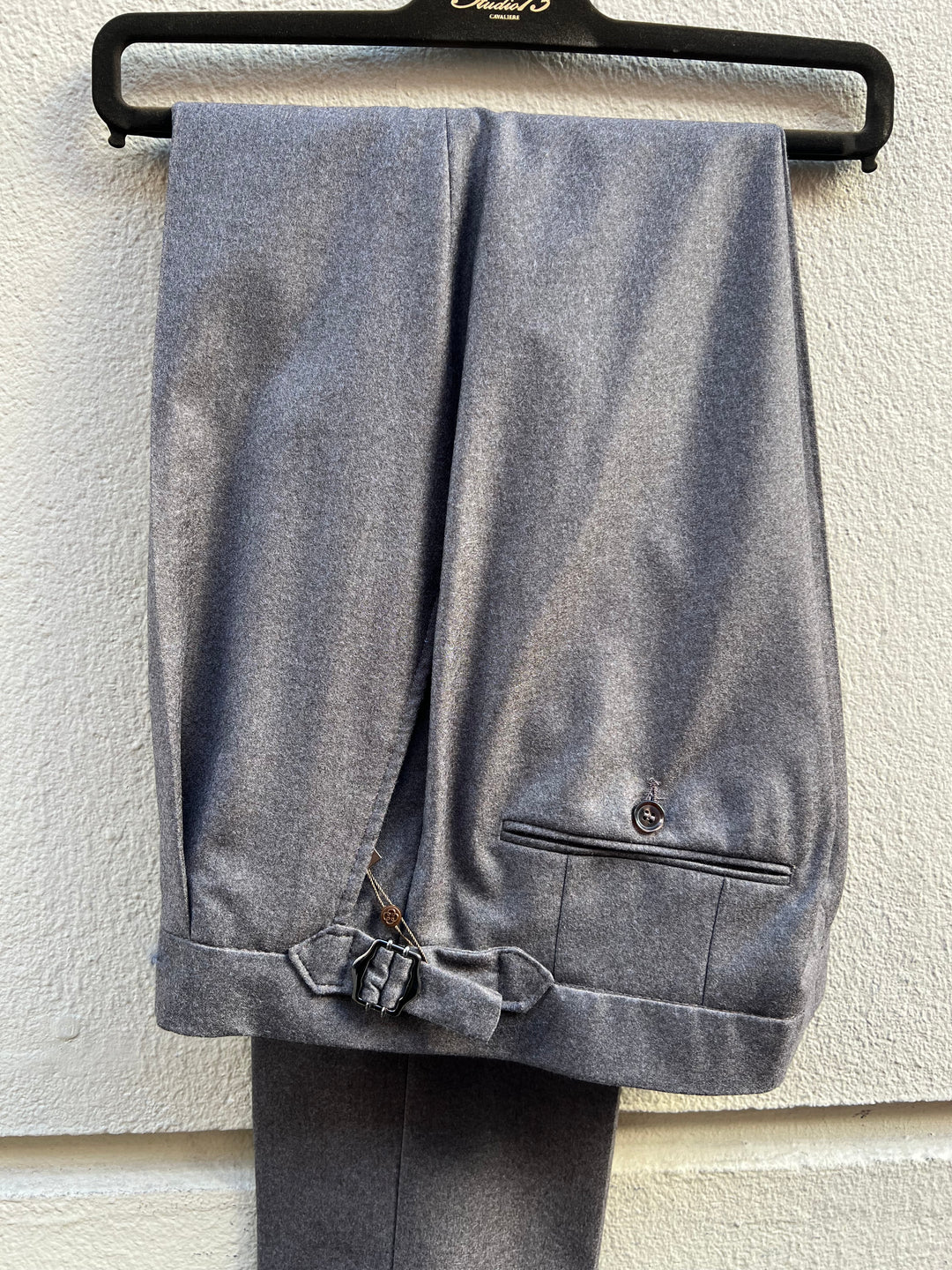 Brun Flannel Herrebukser - Slim Fit