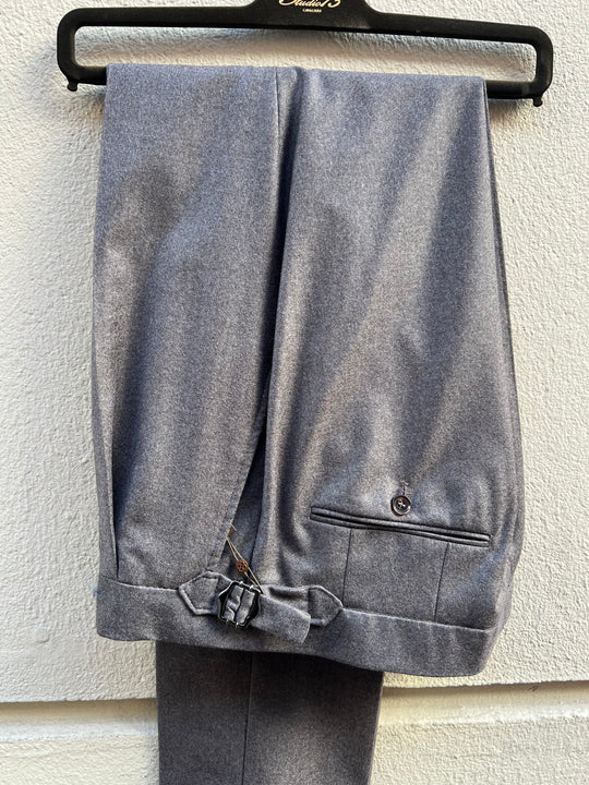 Brun Flannel Herrebukser - Slim Fit