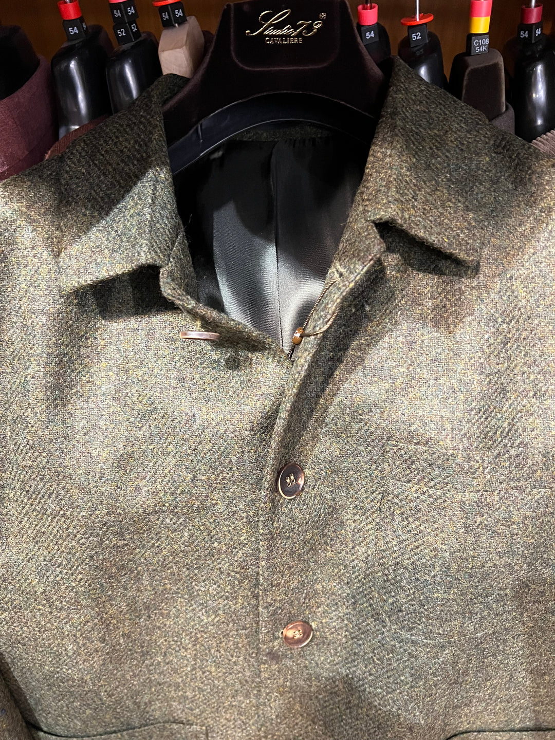 Overshirt Blazer i Tweed – Herrejakke