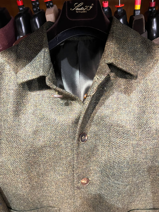 Overshirt Blazer i Tweed – Herrejakke