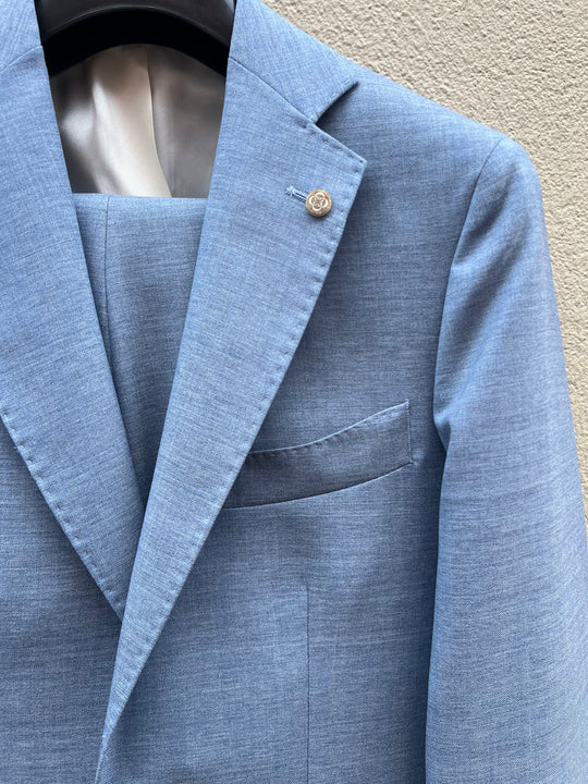 Baby blue men's suit