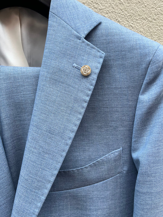 Baby blue men's suit