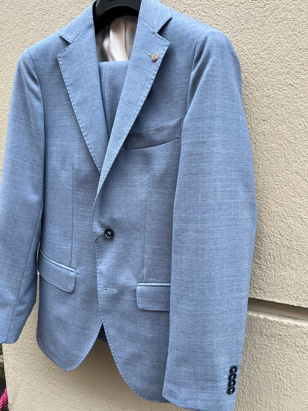 Baby blue men's suit