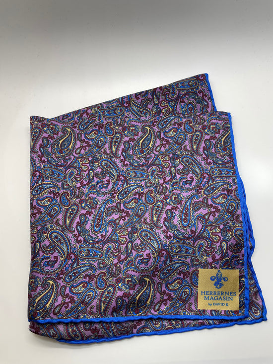 Hanky-Purple/Paisley/Blue