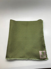 Neckertie - Limegrøn med lysegrøn kant og mønster