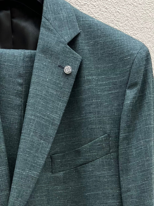 Skovgrøn herrejakkesæt - Klassisk slim fit