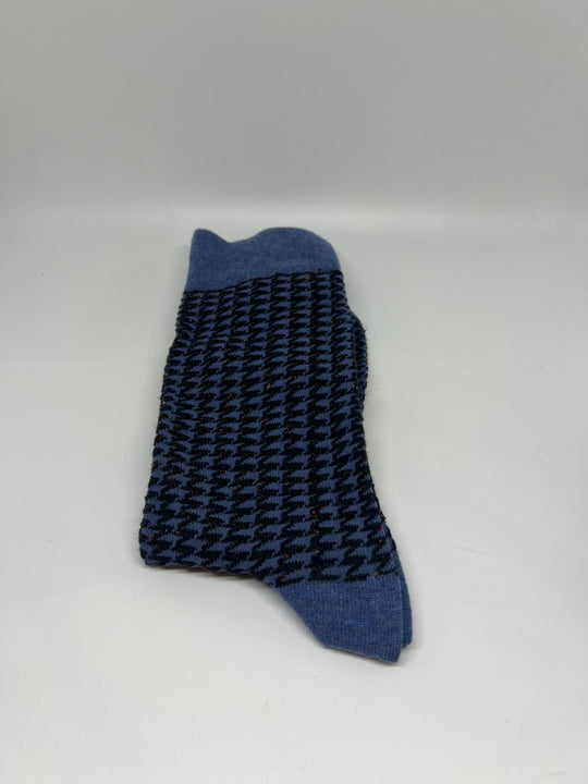 Gaveæske med blå slips og matchende sokker