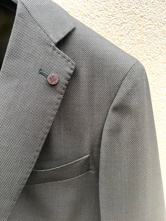 Green/Grey Birdseye Suit
