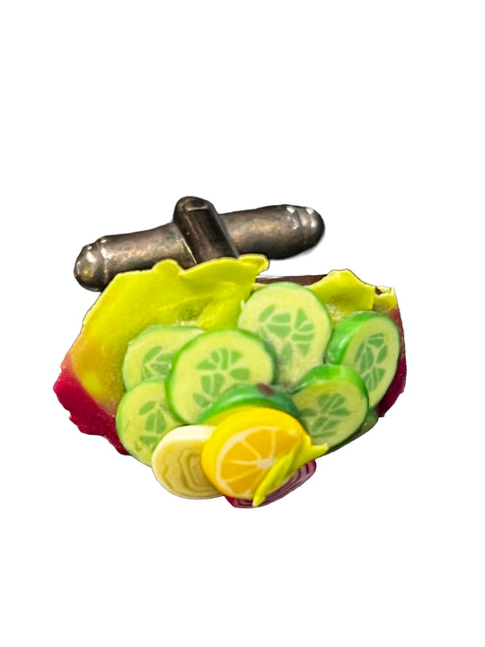 Forskellige Smørbrød manchetknap - købes enkeltvis