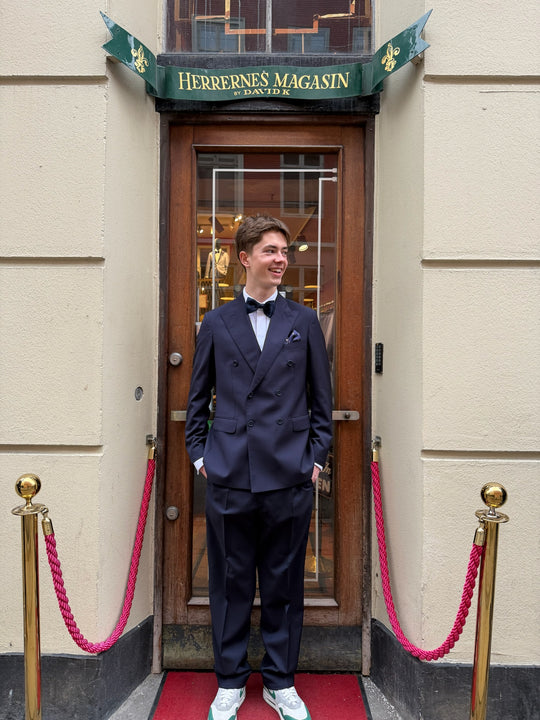 Black trousers "Eton/Tridente" in a wide fit