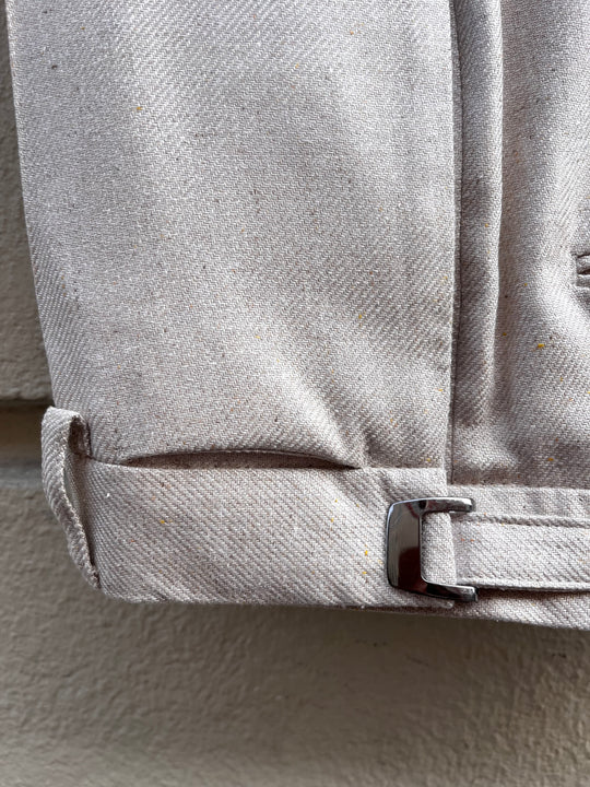 Men's silk cargo pants - wide leg