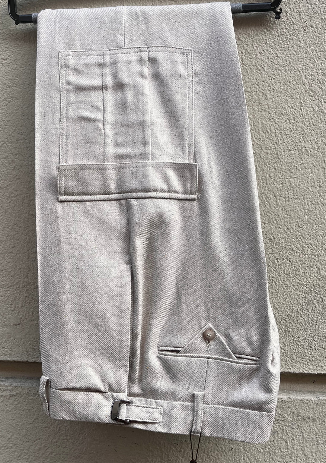 Men's silk cargo pants - wide leg