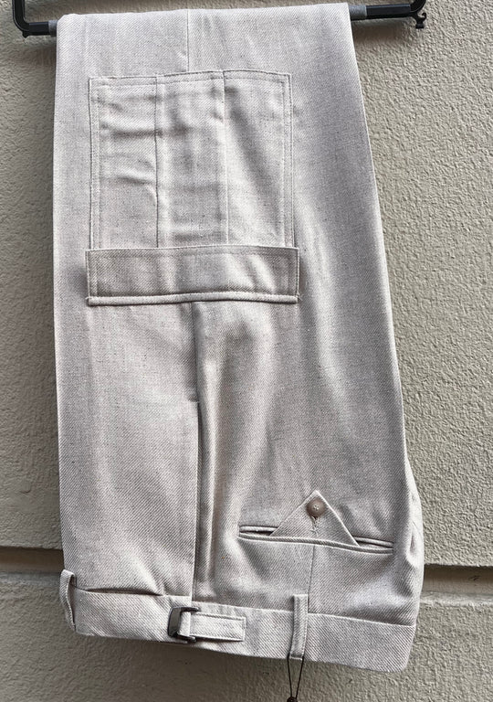 Men's silk cargo pants - wide leg