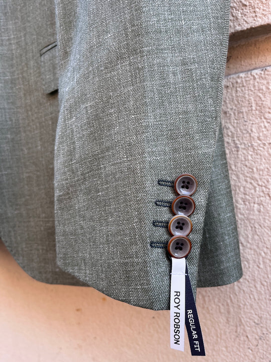 Green men's suit - regular fit