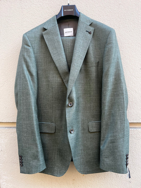 Green men's suit - regular fit