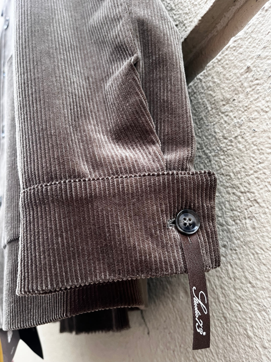 Brunt overshirt-jakkesæt i fløjl - by DavidK