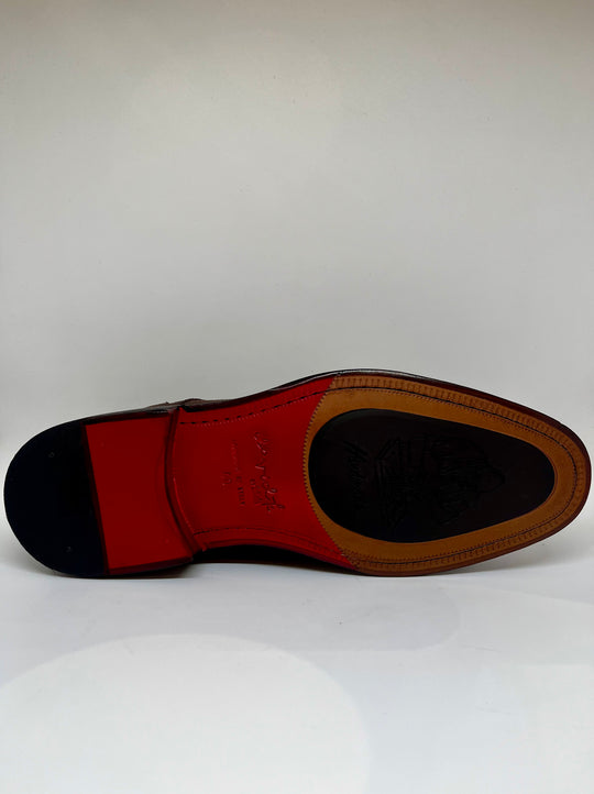 Double Monk Strap i brun ruskind - By David K