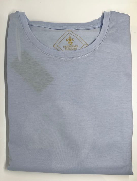 Lyseblå T-Shirt med rund hals - by David K