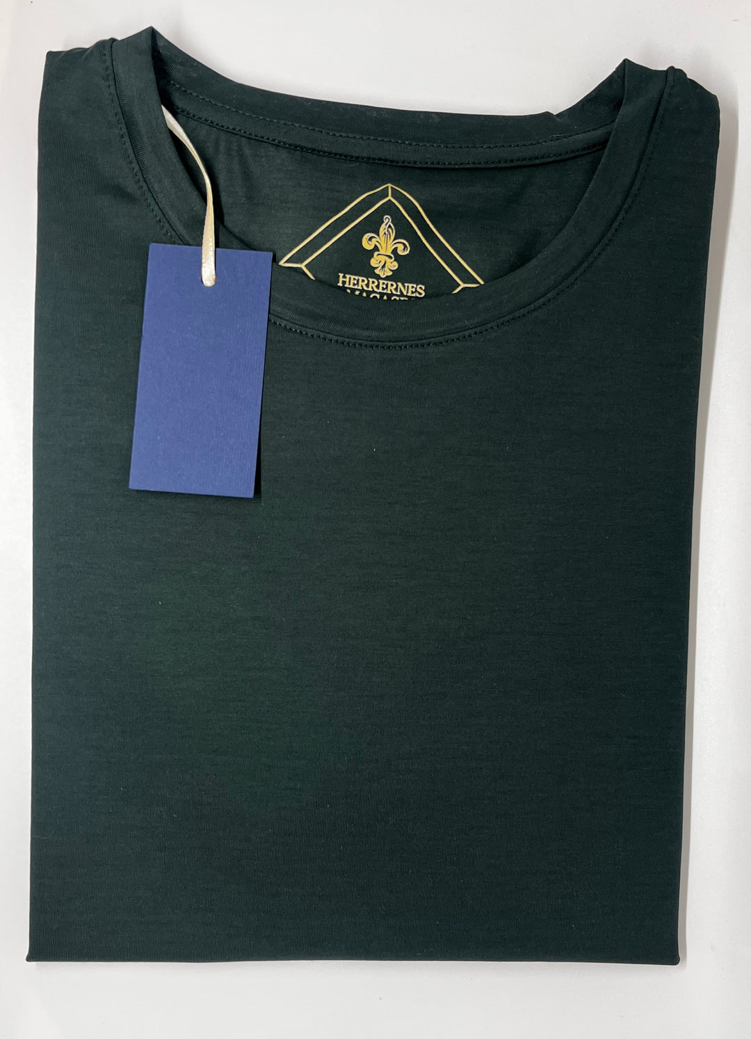 Grøn T-Shirt med rund hals - by David K