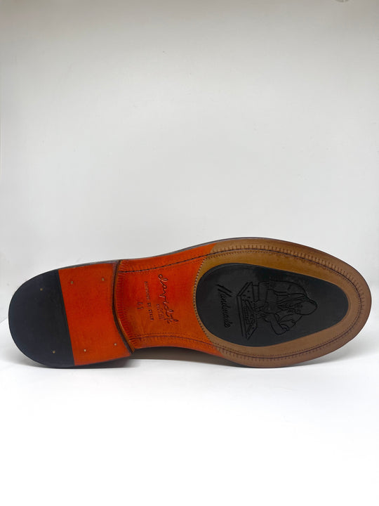 Cremefarvet penny loafer - by David K