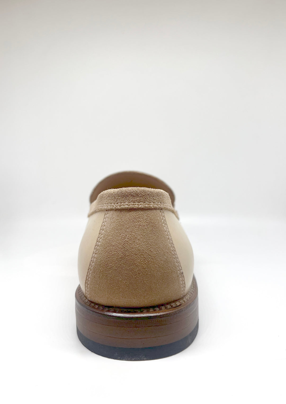 Cremefarvet penny loafer - by David K