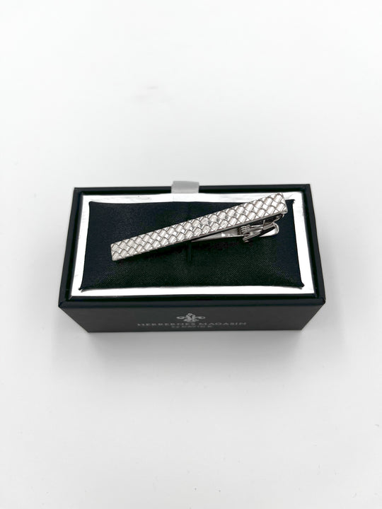 Cufflinks "ROUND BLACK" in silver/black