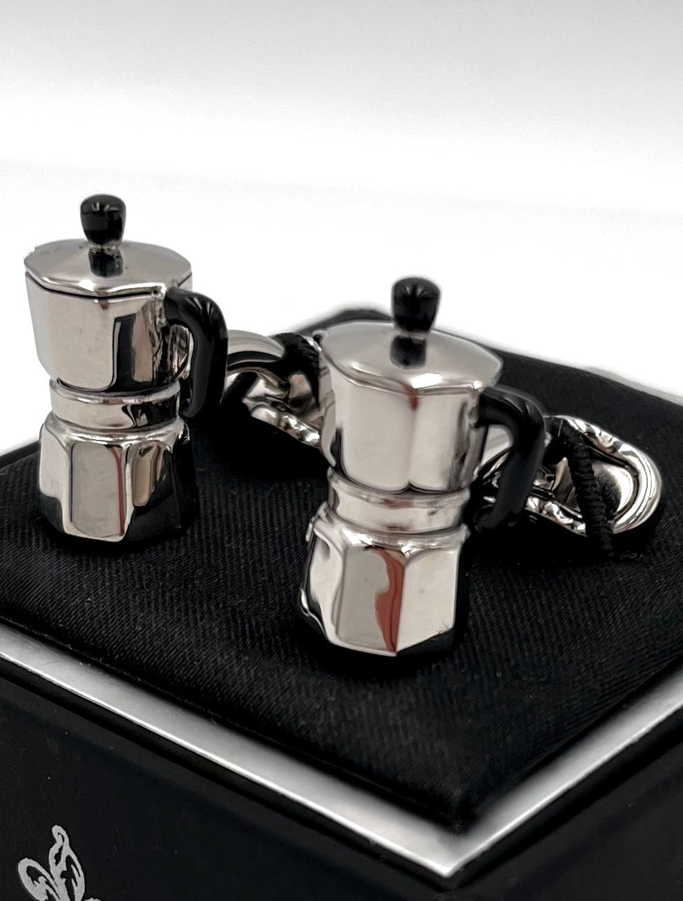 Espressokande manchetknapper