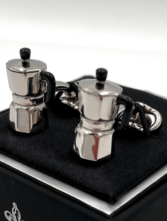 Espressokande manchetknapper