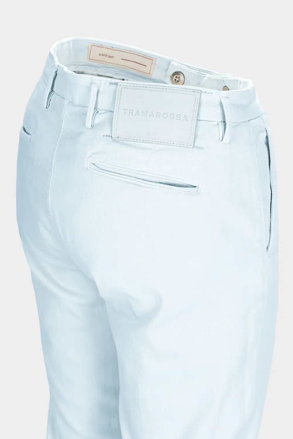 Light Blue Men's Chinos in regular fit - LUIS