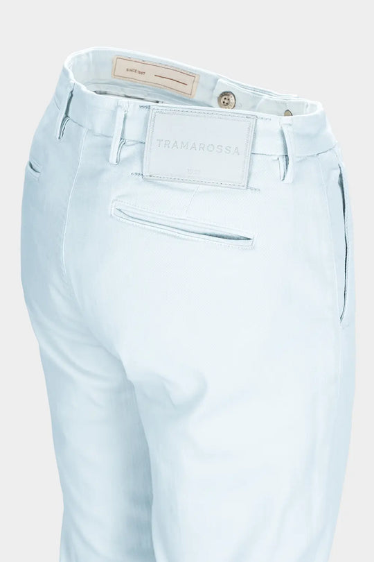 Light Blue Men's Chinos in regular fit - LUIS