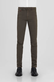 Chinos LUIS Regular fit i farven: COFFEE