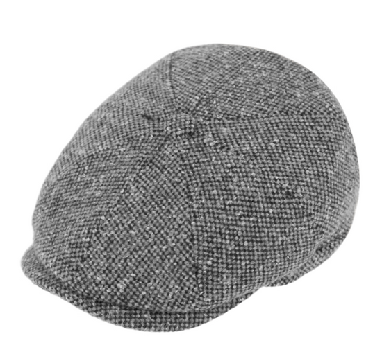 Hat - 8-Panel Sixpence / Flatcap - Lysegrå