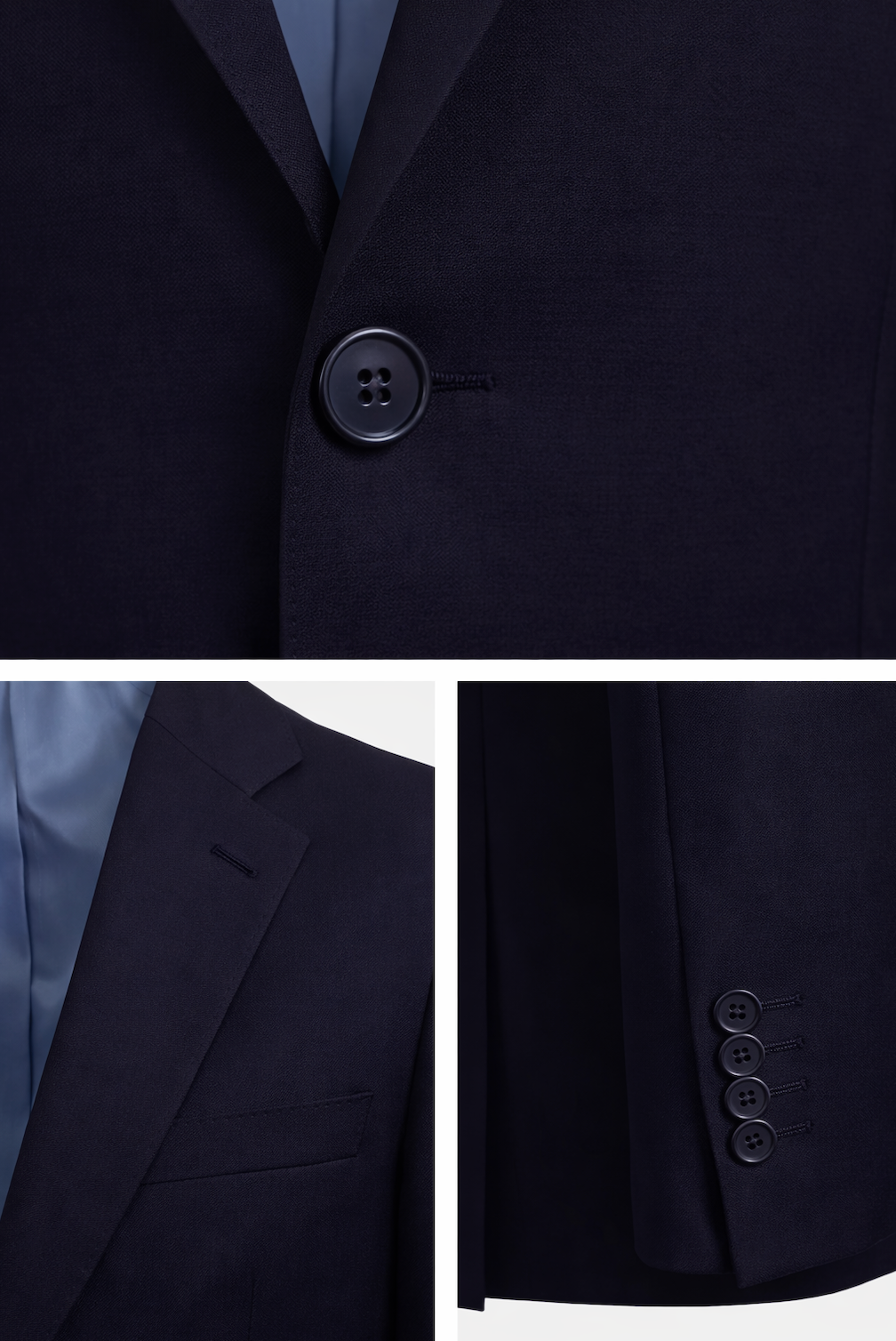 Navy enkelradet blazer "Yale" - slim fit