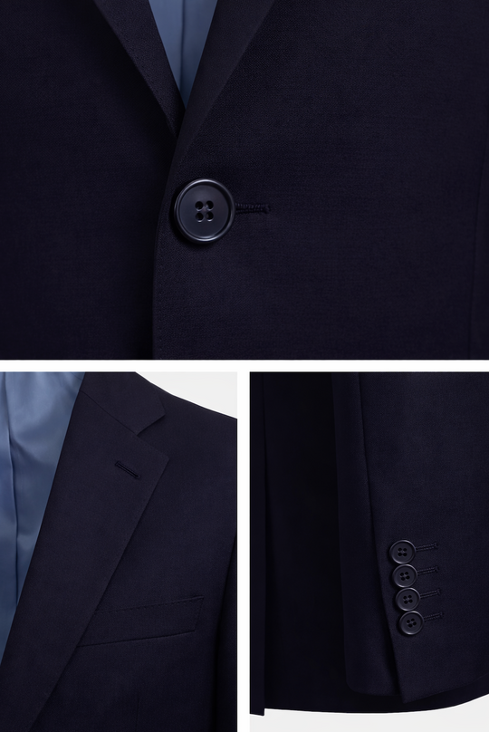 Navy enkelradet blazer "Yale" - slim fit