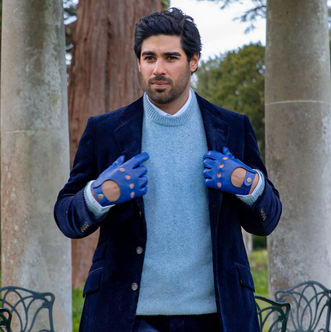 Dents "DELTA" Driving Gloves - Royal Blue